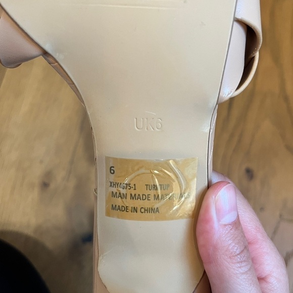 Ego Nude Square Toe Weave Heels - Picture 4 of 4